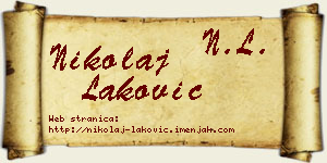 Nikolaj Laković vizit kartica